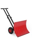 29 w Snow Shovel With Wheels  Heavy Duty Snow Pusher For Driveway   Snow Removal