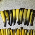 Vintage Crown Sheffield Carving Bakelite Catalin Horn Handles  1008gr