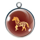 2026 Year Of The Horse Charms     Chinese New Year Glass Cabochon Charms