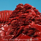 8  Chinese Natural Shoushan Stone Carving Courtyard Tree People Statue