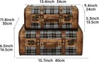 Vintage Wooden Suitcase Set Of 2   Antique Travel Trunk Decor