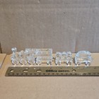 Large Swarovski Silver Crystal Collection 4 Piece Train Set 8  Assembled