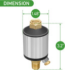 Air Compressor Water Separator Filter For Air Line  1 4  Npt Inlet And Outlet  1