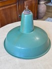 Vintage Enamel Barn Industrial Gas Service Station Porcelain Shade Lamp 14   