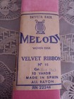 Vintage Luxurious 1940s Spain Soft Velvet Ribbon 2  Hot Pink