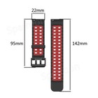 Universal 22mm Sports Silicone Smart Watch Band Replacement Strap Wrist Bracelet