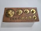 Antique 500 Gram Brass Weights Set Of 12 For Apothecary  bakery  merchant