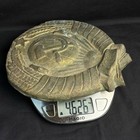 Big Old Coat Of Arms Ussr Sign Antique Bronze Emblem Soviet Russian Very Rare 