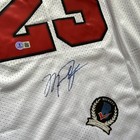 Michael Jordan Chicago Bulls  23 Signed White Basketball Jersey Bas Certified