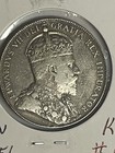 1910 Silver Canada Half  Dollar 50 Cent Antique Circulated Coin Km  12 Canadian