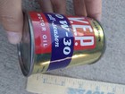 Vintage Marathon Vep Motor Oil Can Coin Bank Advertising Blue Red Gold