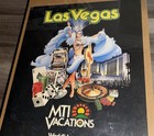 Vintage 1982 Las Vegas Mti Vacations Travel Poster 22x28 Showgirl Casino Tourism