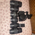 Canon Eos Rebel X Film Camera Lot W  Ef 75-300 80-200 28-80 Lenses   Charger