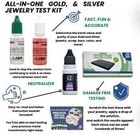 Gold silver Test Acid Tester Kit 10k 14k  999  925 Sterling Testing Stone    