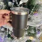 20 Oz Stainless Steel Tumbler With Handle Metal Insulated Coffee Travel Mug With