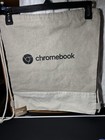 Lot Of Chromebook Logo Cotton Drawstring Backpack t-shirt m-size  hat pen pin