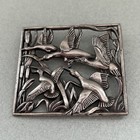 Large Vintage Flying Geese Ducks Bird Brooch Signed Ln 25 Fall Jewelry Fall Gift