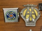 Lot Of 7 Vintage Car Badges Aa Rac Triumph Gxl Club Triumph 3000 Grille Emblems