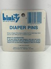 Vintage Duck Diaper Pins Stainless Package Of 4 Blue Binky 1988