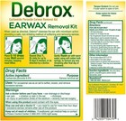 Debrox Earwax Removal Kit  Rubber Ear Bulb Syringe 0 5 Fl oz  Ear Drops - 2 Pack