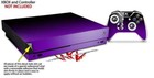 Skin Set For Xbox One X Smooth Fades Purple Black
