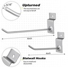 50 Packs Slatwall Hooks 4 Inch 6 Inch Panel Display Hooks Metal Slat Wall Han   