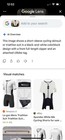 White And Black Wulibike One-piece Cycling Or Triathlon Suit With A Front Zipper