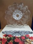 Vtg Bohemia Crystal Toscana 14  Round Platter Chop Plate - Crystal Clear - Czech