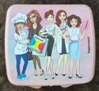 Tupperware Hinged Sandwich Lunch Keeper Container Pink Professional Women