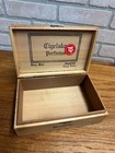 Vintage Cigelske Perfectos Wooden Cigar Box Factory 217 Pennsylvania