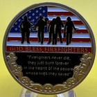   Thank You Firefighter Challenge Coin   Respect To Save Life And Property