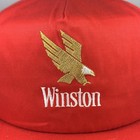 Vintage Winston Cigarettes Hat 90s Tobaccania Red Snapback Tobacco Cap S m
