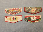 Lot Of 4 Order Of The Arrow Lodge Flaps 236 439 313 107   All Mint Oa Pre-fdl