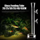 Aquarium Fish Tank Round Glass Feeding Tube Cherry Shrimp Food Tray Dish Feeder