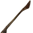 Antique Hand Carved Primitive Wooden Dough Spoon Rustic Folk Art Large Ladle