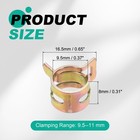 20pcs Spring Band Type Hose Clamps 9 5mm Silicone Vacuum Pipe Clip  Colorful