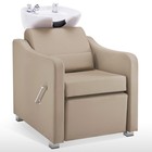Barberpub Backwash Shampoo Station Chair  Ceramic Hair Wash Bowl For Salon 9364