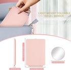 Travel Makeup Mirror With Lights 10x Magnifying Round Mirror Rechargeable Lig   