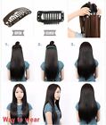 One Piece 100  Remy Clip In Human Hair Extensions 3 4 Full Head Weft Diy Us B423