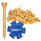 New 1 000 Bamboo Golf Tees 7x Stronger Than Wood 2-3 4  Height - Pga Approved