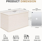 Rectangle Lamp Shades Set Of 2  16 l X 8 w X 10 h Large Beige Lampshades For Tab