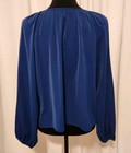 Abercrombie   Fitch Women s S Blue Long Sleeve Relaxed Fit Blouse