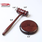 Premium Wooden Gavel   Block Perfect For Judge  Lawyer  Auction Court  Company 