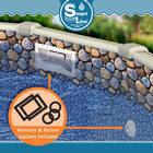 Seaside Lagoon 25 Gauge Overlap Above Ground Swimming Pool Liner - Choose Size