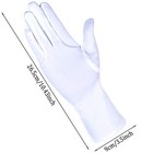  8 Pairs Nylon Cotton Gloves Costume Uniform Police Parade Gloves Formal White