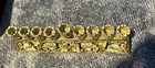 Enameled Jeweled Hanukkah Menorah Gold Tone Floral Rhinestone Gift Boxed Judaica