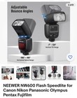 Neewer Nw600 Flash Speedlite For Canon Nikon Panasonic Olympus Pentax Fujifilm