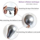 10-50 Chrome Balloons Metallic Latex Pearl 10  Helium air Wedding Birthday Party