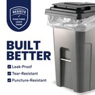 Plasticplace 95-96 Gallon Garbage Can Liners 1 5 Mil Clear Heavy Duty Trash