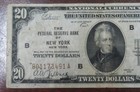 1929  20 National Bank Note   New York  New York   3491
